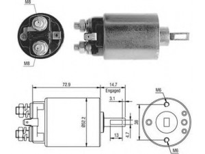 MAGNETI MARELLI 940113050408 solenoidinis jungiklis, starteris
S114295