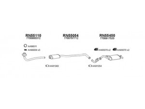 VENEPORTE 550067 išmetimo sistema 
 Išmetimo sistema -> Išmetimo sistema, visa