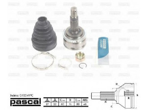 PASCAL G10349PC jungčių komplektas, kardaninis velenas 
 Ratų pavara -> Sujungimai/komplektas
49500-1L010, 49501-1L010, 49500-1H010