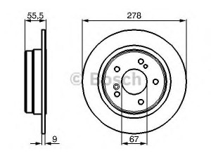 BOSCH 0 986 478 325 stabdžių diskas 
 Stabdžių sistema -> Diskinis stabdys -> Stabdžių diskas
05098 065AA, 5098 065AA, 124 423 05 12