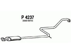 FENNO P4237 vidurinis duslintuvas 
 Išmetimo sistema -> Duslintuvas
20300-0M700