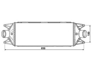 NRF 30241 tarpinis suslėgto oro aušintuvas, kompresorius
5801349167