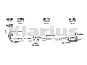 KLARIUS 391692E išmetimo sistema 
 Išmetimo sistema -> Išmetimo sistema, visa