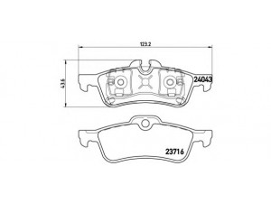 BREMBO P 06 032 stabdžių trinkelių rinkinys, diskinis stabdys 
 Techninės priežiūros dalys -> Papildomas remontas
34216770252, 34211503077, 34216761288