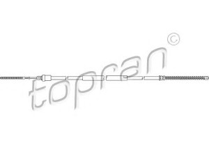 TOPRAN 721 645 trosas, stovėjimo stabdys 
 Stabdžių sistema -> Valdymo svirtys/trosai
4745 H1