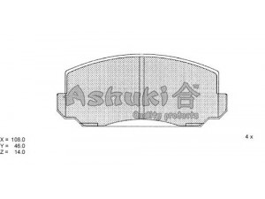 ASHUKI H026-02 stabdžių trinkelių rinkinys, diskinis stabdys 
 Techninės priežiūros dalys -> Papildomas remontas
0 986 424 055/BOSCH, 30092/SPIDAN