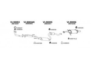 VENEPORTE 900014 išmetimo sistema 
 Išmetimo sistema -> Išmetimo sistema, visa