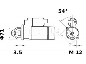 MAHLE ORIGINAL MS 106 starteris 
 Elektros įranga -> Starterio sistema -> Starteris
MD308088, MD308088 ES