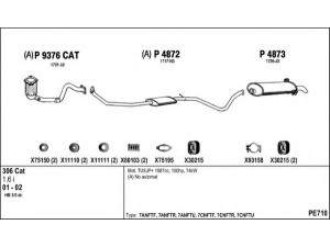 FENNO PE710 išmetimo sistema 
 Išmetimo sistema -> Išmetimo sistema, visa