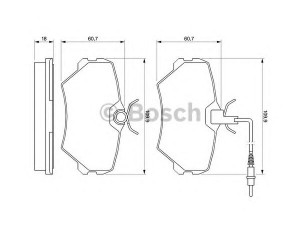 BOSCH 0 986 424 217 stabdžių trinkelių rinkinys, diskinis stabdys 
 Techninės priežiūros dalys -> Papildomas remontas
77 01 203 967, 77 01 204 670