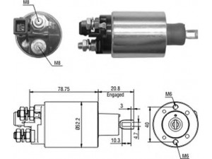 MAGNETI MARELLI 940113050055 solenoidinis jungiklis, starteris