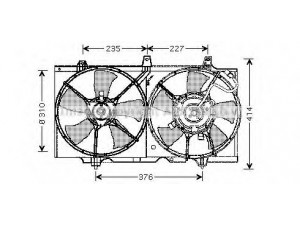 AVA QUALITY COOLING DN7507 ventiliatorius, radiatoriaus 
 Aušinimo sistema -> Oro aušinimas
2148153J20