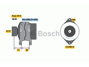 BOSCH 0 124 425 015 kintamosios srovės generatorius 
 Elektros įranga -> Kint. sr. generatorius/dalys -> Kintamosios srovės generatorius
13156054, 93180419, 93180419