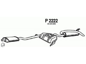 FENNO P2222 galinis duslintuvas 
 Išmetimo sistema -> Duslintuvas
46445395, 46445396