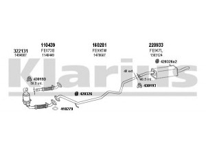 KLARIUS 361837E išmetimo sistema