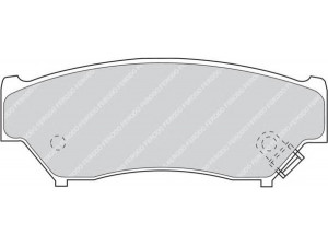 FERODO FDB1020 stabdžių trinkelių rinkinys, diskinis stabdys 
 Techninės priežiūros dalys -> Papildomas remontas
55200-65D21-000, 5520045870DOM