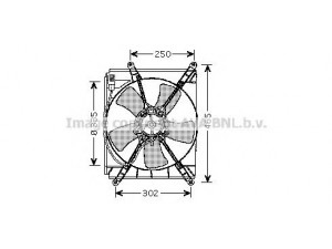 AVA QUALITY COOLING TO7523 ventiliatorius, radiatoriaus 
 Aušinimo sistema -> Radiatoriaus ventiliatorius
163610A010, 163630A011, 167110A010