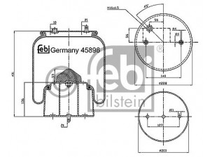 FEBI BILSTEIN 45896 dėklas, pneumatinė pakaba
1 726 246