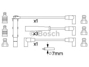 BOSCH 0 986 356 740 uždegimo laido komplektas 
 Kibirkšties / kaitinamasis uždegimas -> Uždegimo laidai/jungtys
77 00 853 260, 77 00 854 824