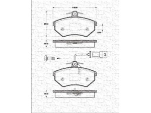 MAGNETI MARELLI 363702161180 stabdžių trinkelių rinkinys, diskinis stabdys 
 Techninės priežiūros dalys -> Papildomas remontas
8A0698151, 357698151C, 8A0698151