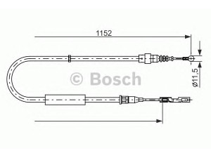 BOSCH 1 987 482 310 trosas, stovėjimo stabdys 
 Stabdžių sistema -> Valdymo svirtys/trosai
8Z0 609 721A, 8Z0 609 722D, 8Z0 609 721A