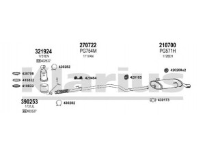 KLARIUS 631352E išmetimo sistema 
 Išmetimo sistema -> Išmetimo sistema, visa