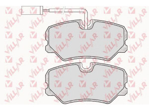 VILLAR 626.0421 stabdžių trinkelių rinkinys, diskinis stabdys