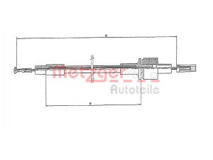METZGER 11.2432 sankabos trosas 
 Dviratė transporto priemonės -> Kabeliai ir tachometro velenaai -> Sankabos trosas
6156056