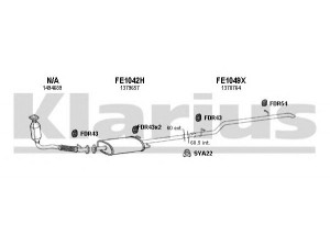 KLARIUS 362060U išmetimo sistema