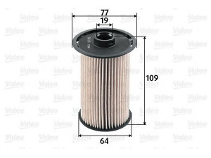 VALEO 587925 kuro filtras 
 Techninės priežiūros dalys -> Papildomas remontas
1352443