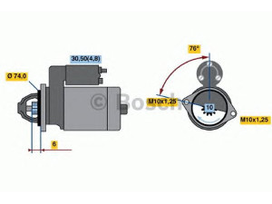 BOSCH 0 986 017 500 starteris 
 Elektros įranga -> Starterio sistema -> Starteris
28100 0B010, 28100 0B010 A, 28100 0B020