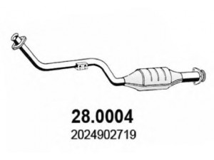 ASSO 28.0004 katalizatoriaus keitiklis 
 Išmetimo sistema -> Katalizatoriaus keitiklis
2024902519, 2024902719