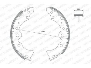 WEEN 152-2313 stabdžių trinkelių komplektas 
 Techninės priežiūros dalys -> Papildomas remontas
44060-95F0A, 44060-95F0B, 4406004A00