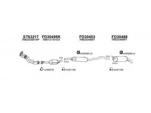 VENEPORTE 800595 išmetimo sistema 
 Išmetimo sistema -> Išmetimo sistema, visa