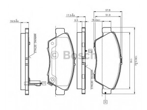 BOSCH 0 986 TB2 232 stabdžių trinkelių rinkinys, diskinis stabdys 
 Techninės priežiūros dalys -> Papildomas remontas
06450-S5A-E50, 45022-504-V10, 45022-S04-V10