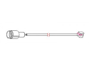 CARRAB BRAKE PARTS 8104 įspėjimo kontaktas, stabdžių trinkelių susidėvėjimas 
 Stabdžių sistema -> Susidėvėjimo indikatorius, stabdžių trinkelės
34111152607, 34351179819, 34351180782