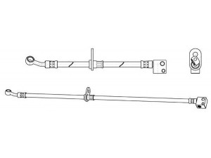 KAWE 514516 stabdžių žarnelė 
 Stabdžių sistema -> Stabdžių žarnelės
01464SMGE00