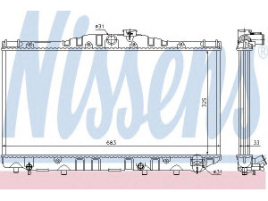 NISSENS 64725 radiatorius, variklio aušinimas 
 Aušinimo sistema -> Radiatorius/alyvos aušintuvas -> Radiatorius/dalys
16400-64070, 16400-64090, 16400-64110