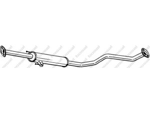 BOSAL 285-429 vidurinis duslintuvas 
 Išmetimo sistema -> Duslintuvas
286502F100