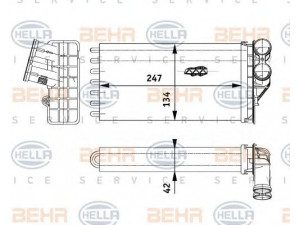 HELLA 8FH 351 311-261 šilumokaitis, salono šildymas 
 Šildymas / vėdinimas -> Šilumokaitis
6448 N5, 6448.N5