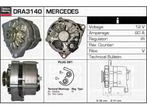 DELCO REMY DRA3140 kintamosios srovės generatorius 
 Elektros įranga -> Kint. sr. generatorius/dalys -> Kintamosios srovės generatorius