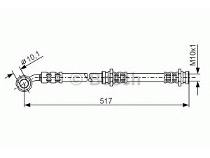 BOSCH 1 987 476 656 stabdžių žarnelė 
 Stabdžių sistema -> Stabdžių žarnelės
46210 60A00, 46210 60A10