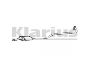 KLARIUS TY463G vidurinis duslintuvas 
 Išmetimo sistema -> Duslintuvas
1742011350, 1742011360