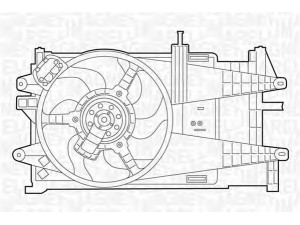 MAGNETI MARELLI 069422044010 ventiliatorius, radiatoriaus 
 Aušinimo sistema -> Oro aušinimas
51708405, 51738360
