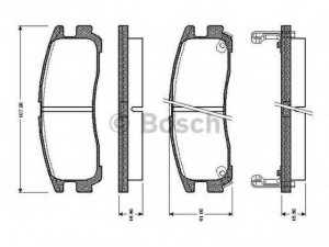 BOSCH 0 986 TB2 615 stabdžių trinkelių rinkinys, diskinis stabdys 
 Techninės priežiūros dalys -> Papildomas remontas
MB857336, 58302M2A00, MB407659