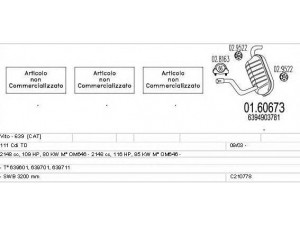 MTS C210778024768 išmetimo sistema 
 Išmetimo sistema -> Išmetimo sistema, visa