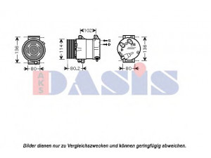 AKS DASIS 851563N kompresorius, oro kondicionierius 
 Oro kondicionavimas -> Kompresorius/dalys
8200067915