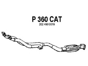 FENNO P360CAT katalizatoriaus keitiklis 
 Išmetimo sistema -> Katalizatoriaus keitiklis
BM90638H, 2024900019, 2024900119