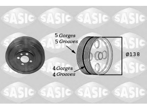 SASIC 2156001 skriemulys, alkūninis velenas 
 Diržinė pavara -> Dirželio skriemulys
03G105243B, 03G105243B