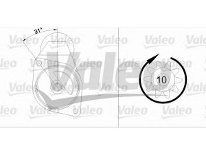 VALEO 455949 starteris 
 Elektros įranga -> Starterio sistema -> Starteris
0051511101, 0061510301, 51511101